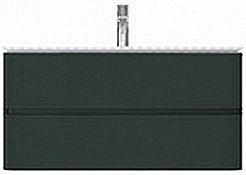 Am.Pm Тумба с раковиной Sensation 100 антрацит, глянцевая – фотография-1